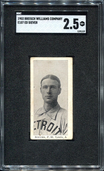 E107 Siever St. Louis Browns SGC 2.5