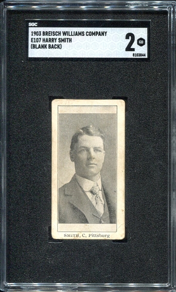 E107 Smith Pittsburg SGC 2 Highest Graded