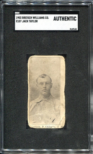 E107 Taylor Chicago Cubs SGC A