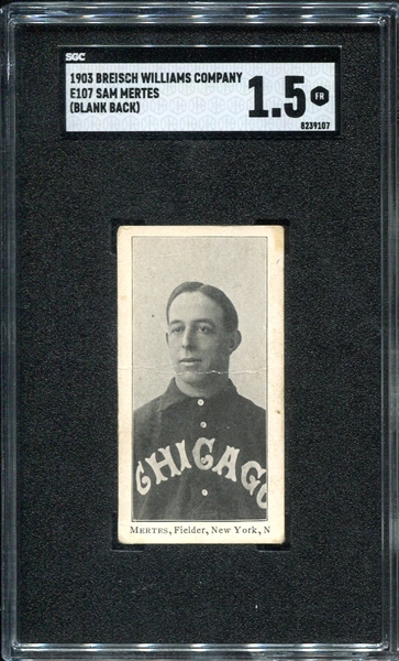 E107 Mertes New York Giants SGC 1.5