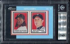2011 Topps Heritage Framed Dual Stamps #105 McCutcheon/Scherzer Mint 9