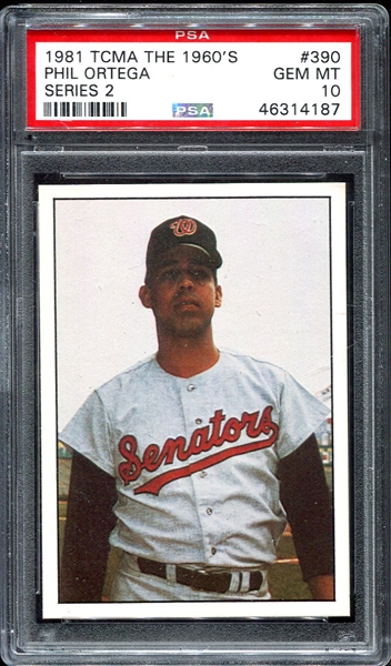 1981 TCMA The 1960s #390 Phil Ortega PSA 10