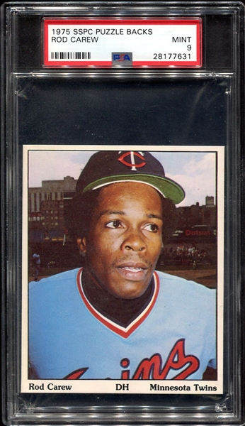 1975 SSPC Puzzle Backs Rod Carew PSA 9