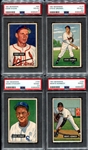 1951 Bowman 4 Different PSA Graded