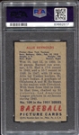 1951 Bowman #109 Allie Reynolds PSA 4