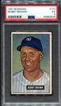 1951 Bowman #110 Bobby Brown PSA 5
