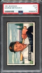 1951 Bowman #274 George Metkovich RC PSA 5