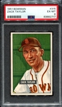 1951 Bowman #315 Zack Taylor PSA 6