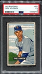 1951 Bowman #321 Earl Johnson PSA 5
