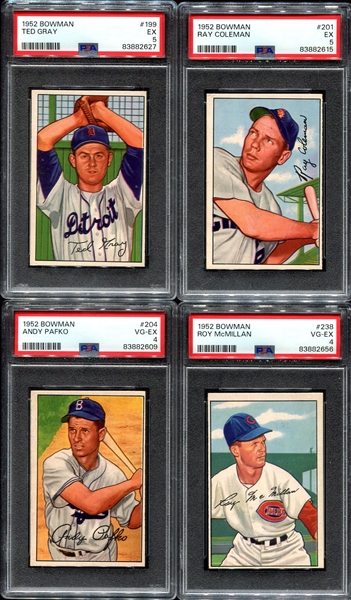1952 Bowman 7 Diff. PSA Graded