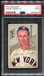 1952 Bowman #252 Frank Crosetti PSA 2
