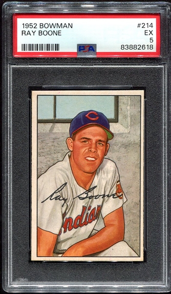 1952 Bowman #214 Ray Boone PSA 5