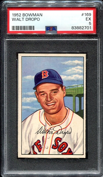 1952 Bowman #169 Walt Dropo PSA 5