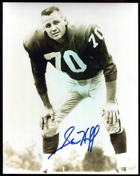 Sam Huff Signed Photo