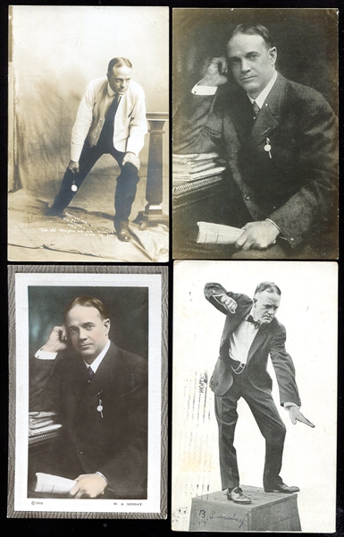 Billy Sunday Postcard Collection 10 Different