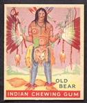 1933 Indian Gum #99 Old Bear Nrmt