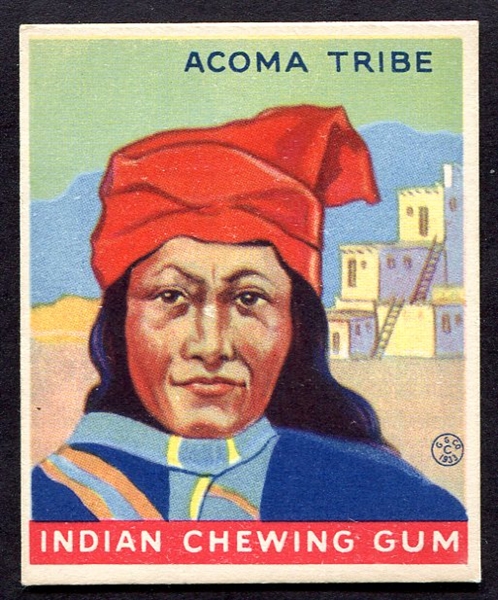 1933 Indian Gum #86 Acoma Tribe Nrmt