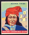 1933 Indian Gum #86 Acoma Tribe Nrmt