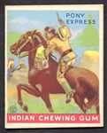 1933 Indian Gum #76 Pony Express