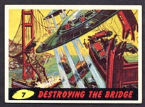 1962 Mars Attacks #7 Destroying the Bridge