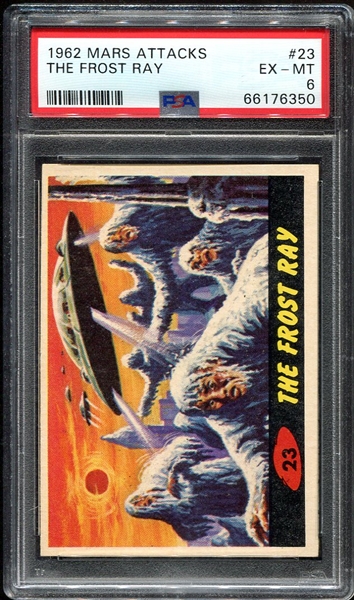 1962 Mars Attacks #23 The Frost Ray PSA 6