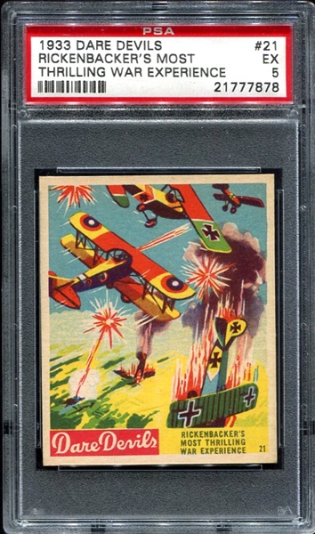 1933 Dare Devils #21 Rickenbacker PSA 5