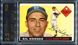 1955 Topps #187 Gil Hodges 