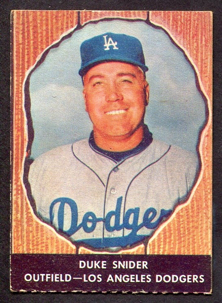 1958 Hires Root Beer #61 Duke Snider Brooklyn Dodgers SP