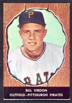 1958 Hires Root Beer #45 Bill Virdon Pittsburgh Pirates