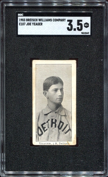 E107 Yeager Detroit SGC 3.5 Highest Graded