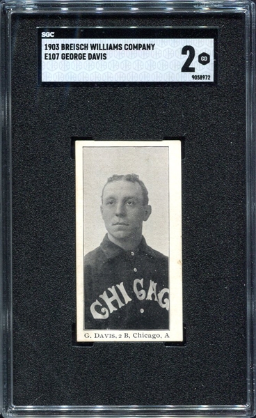 E107 Davis Chicago White Sox SGC 2