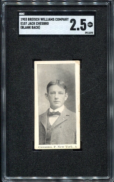 E107 Chesbro New York Highlanders SGC 2.5