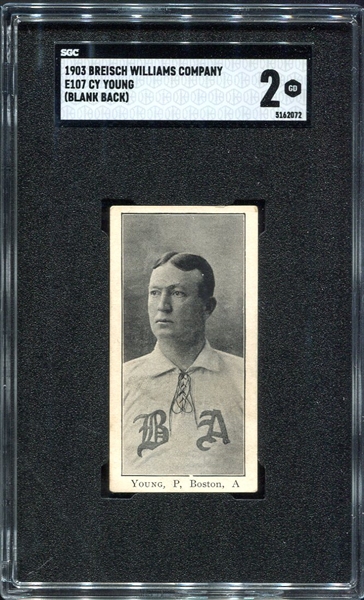 E107 Young Boston Red Sox SGC 2