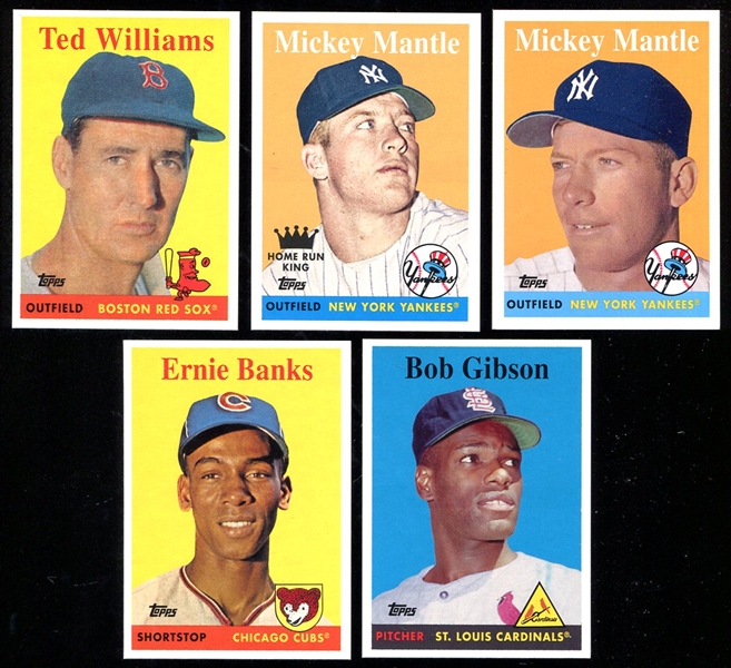 2008 Topps Heritage National Sports Collectors Convention 5 Card Set