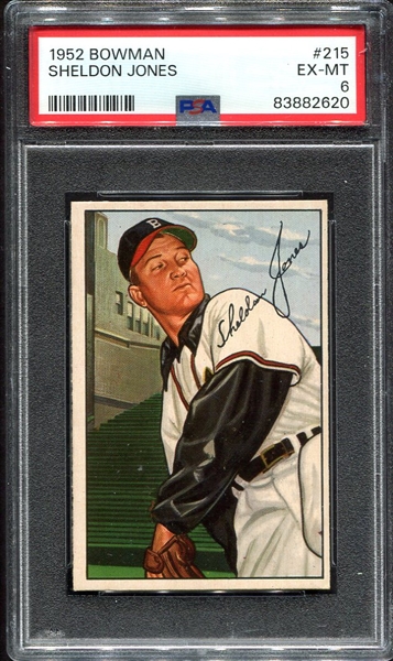 1952 Bowman #215 Sheldon Jones PSA 6