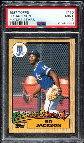 1987 Topps #170 Bo Jackson RC PSA 9