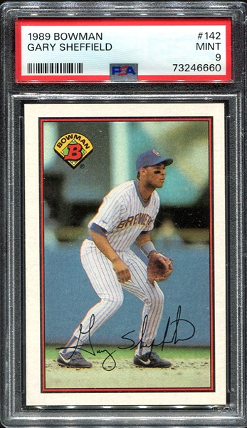 1989 Bowman #142 Gary Sheffield RC PSA 9