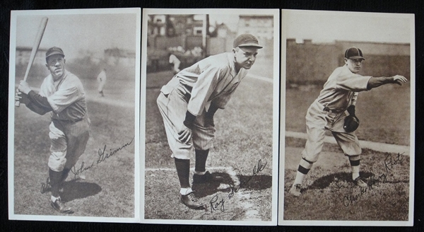 1929-31? Chicago Cubs Picture Pack Trio