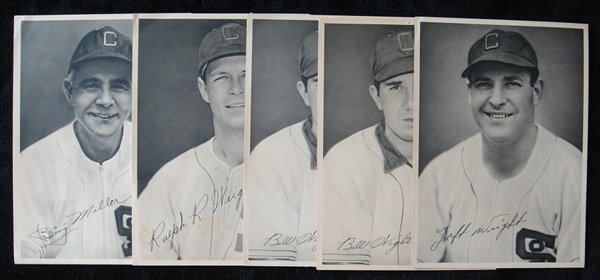 1948 Chicago White Sox Team Issued Photo Lot of 5