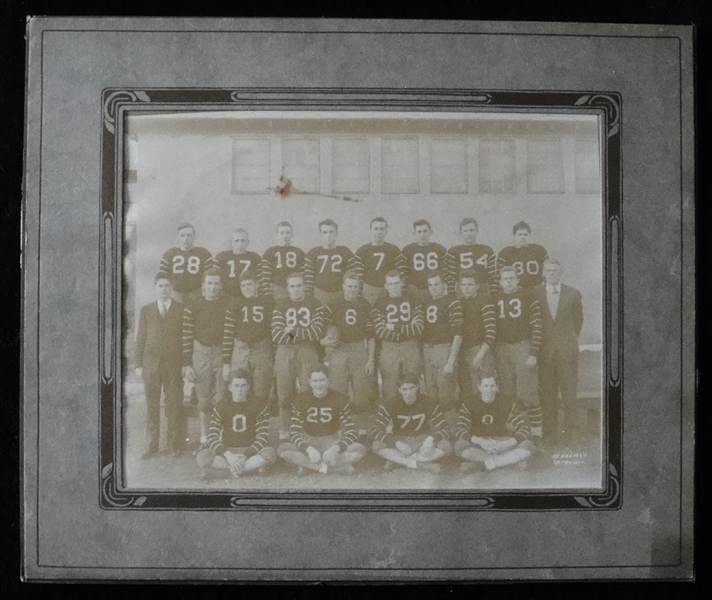 Early 1900s Football Team Photo Creedman Cambridge Mass.