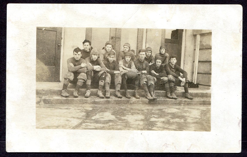 Early 1900s RPPC Football Team AZO Postcard