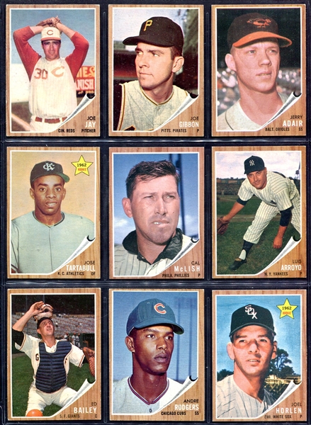 1962 Topps Semi-High Number 18 Different