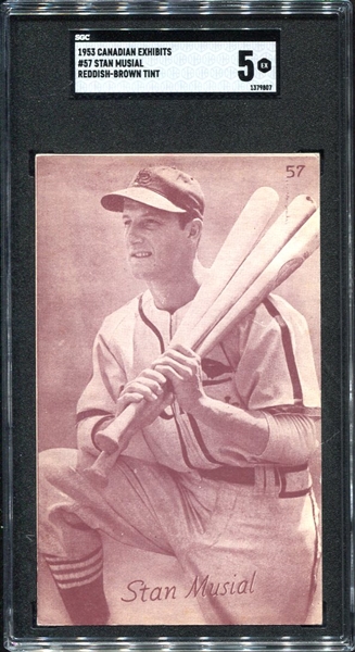 1953 Canadian Exhibit Stan Musial SGC 5