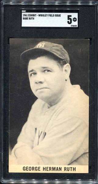 1961 Wrigley Field Babe Ruth SGC 5