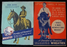 1930s Wheaties Gene Autry & Terrell M. Jacobs