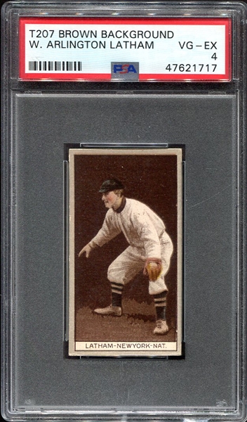 T207 W. Latham New York Giants PSA 4