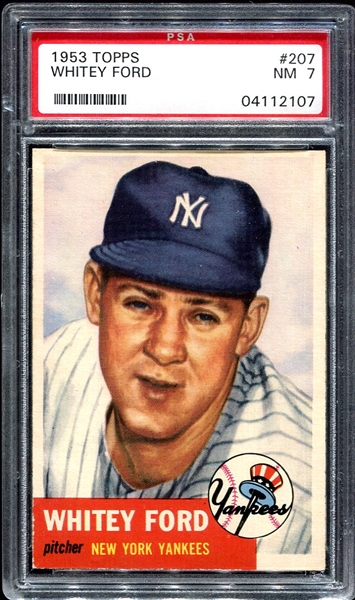 1953 Topps #207 Whitey Ford PSA 7