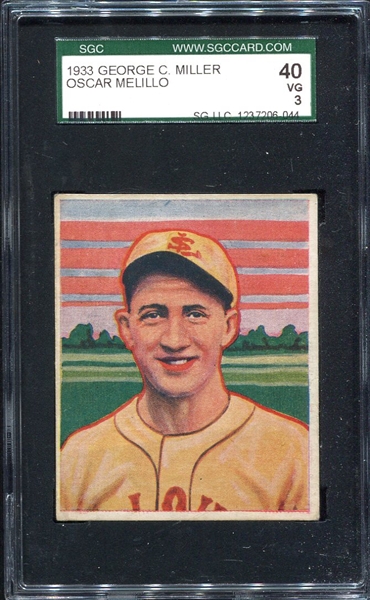 1933 George C. Miller Oscar Melillo SGC 3