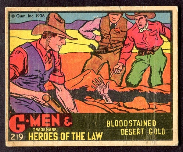 R60 G-Men #219 Bloodstained Desert Gold