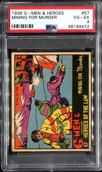 R60 G-Men #57 Mining For Murder PSA 4